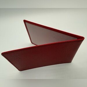 Louis Vuitton 1997 red Taiga Leather Card Holder ID Wallet case